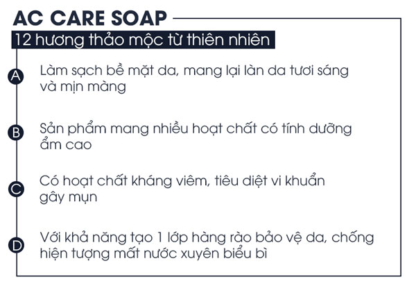 Thành phần Xà bông thảo mộc GoodnDoc Ac Care Soap