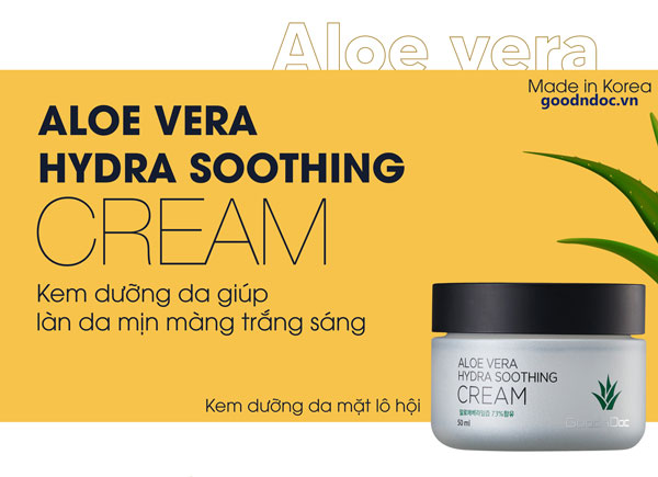 Kem dưỡng lô hội GoodnDoc Aloe Vera Hydra Soothing Cream