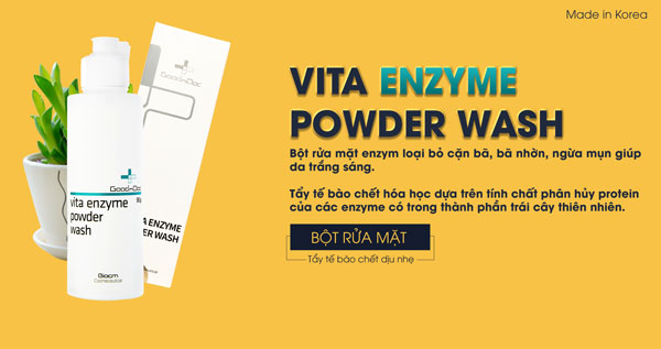 Bột rửa mặt GoodnDoc Vita Enzyme Powder Wash