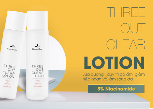 Sữa dưỡng Goodndoc Three Out Clear Lotion